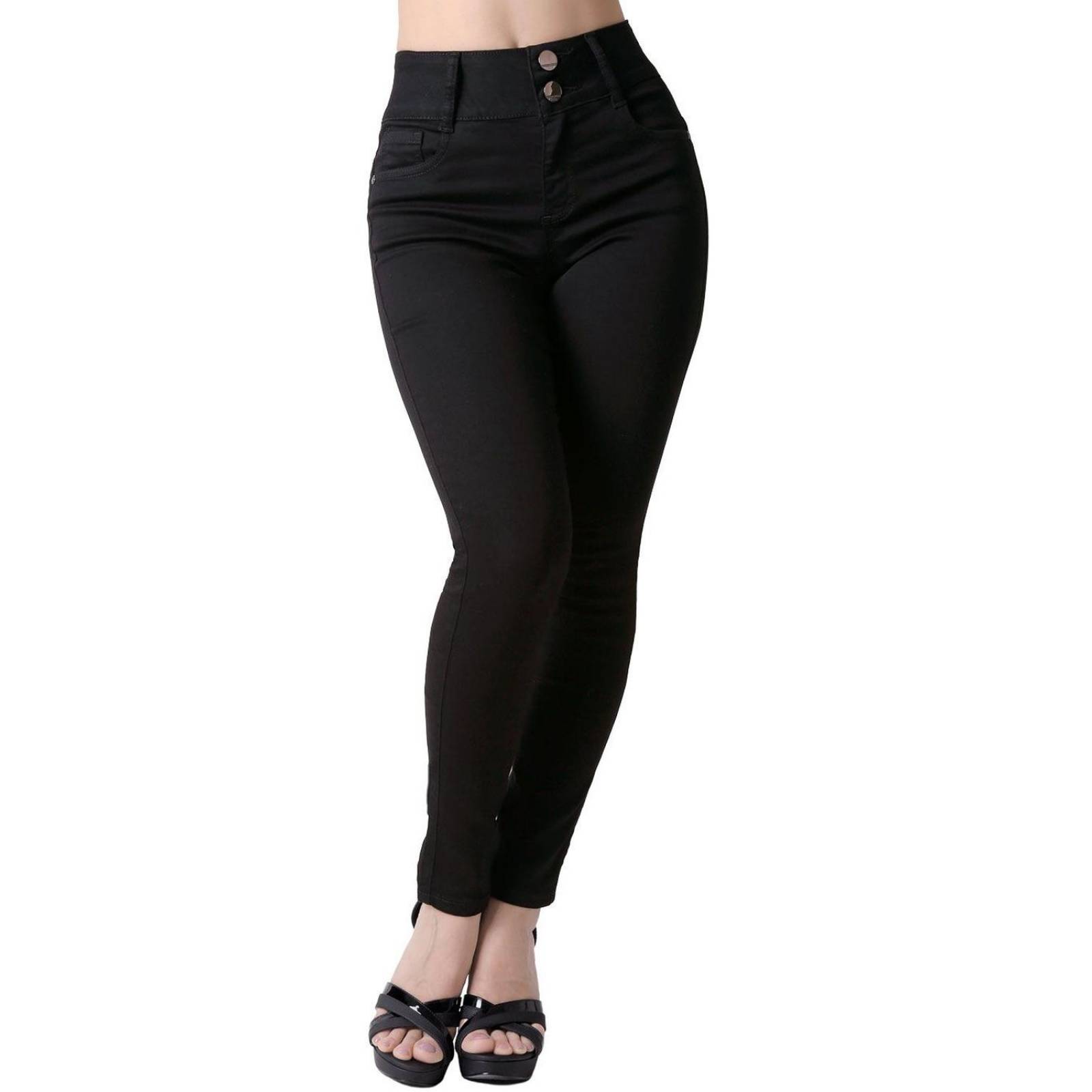 Jeans Mujer Moda Skinny Negro Fergino 52905007 