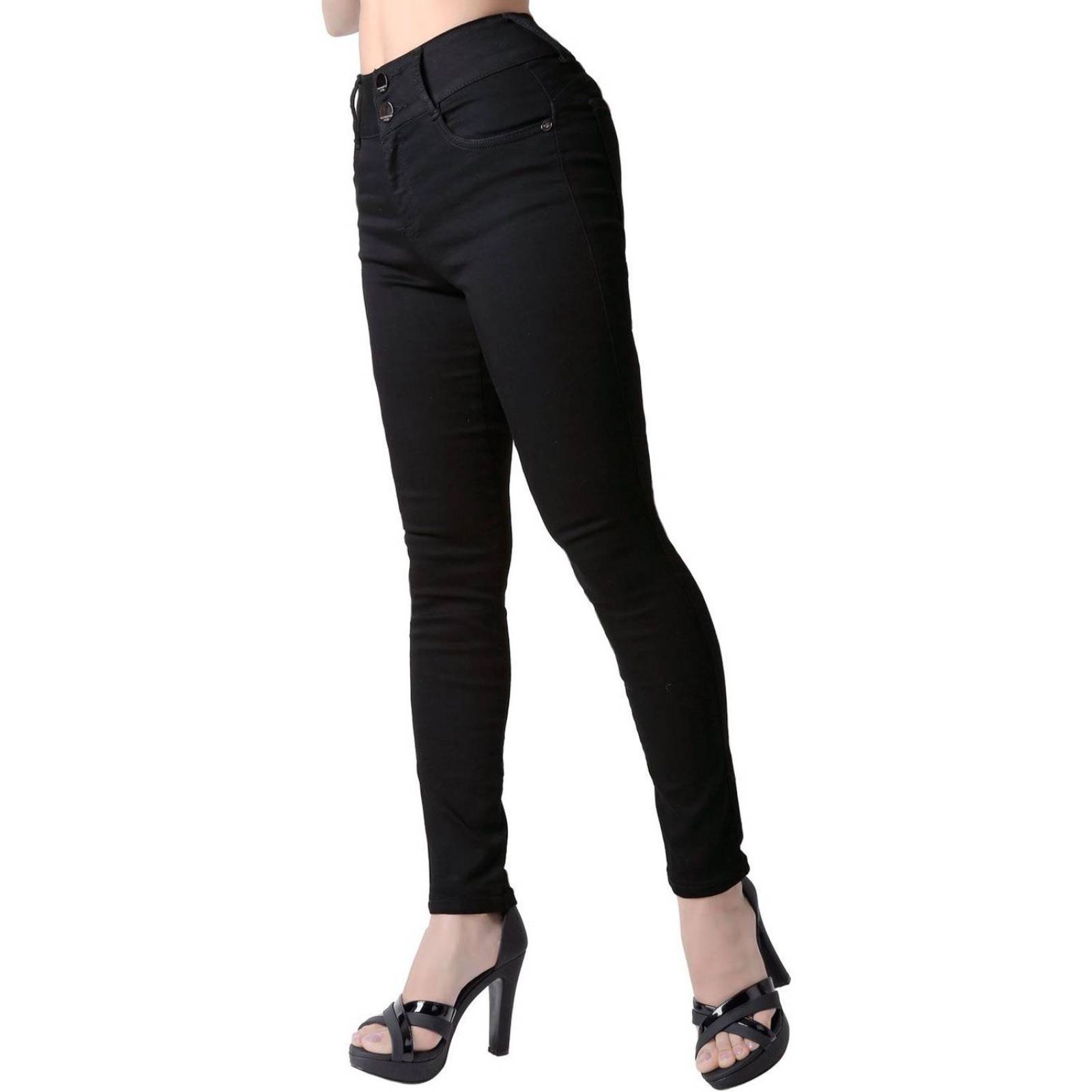 Jeans Mujer Moda Skinny Negro Fergino 52905007 