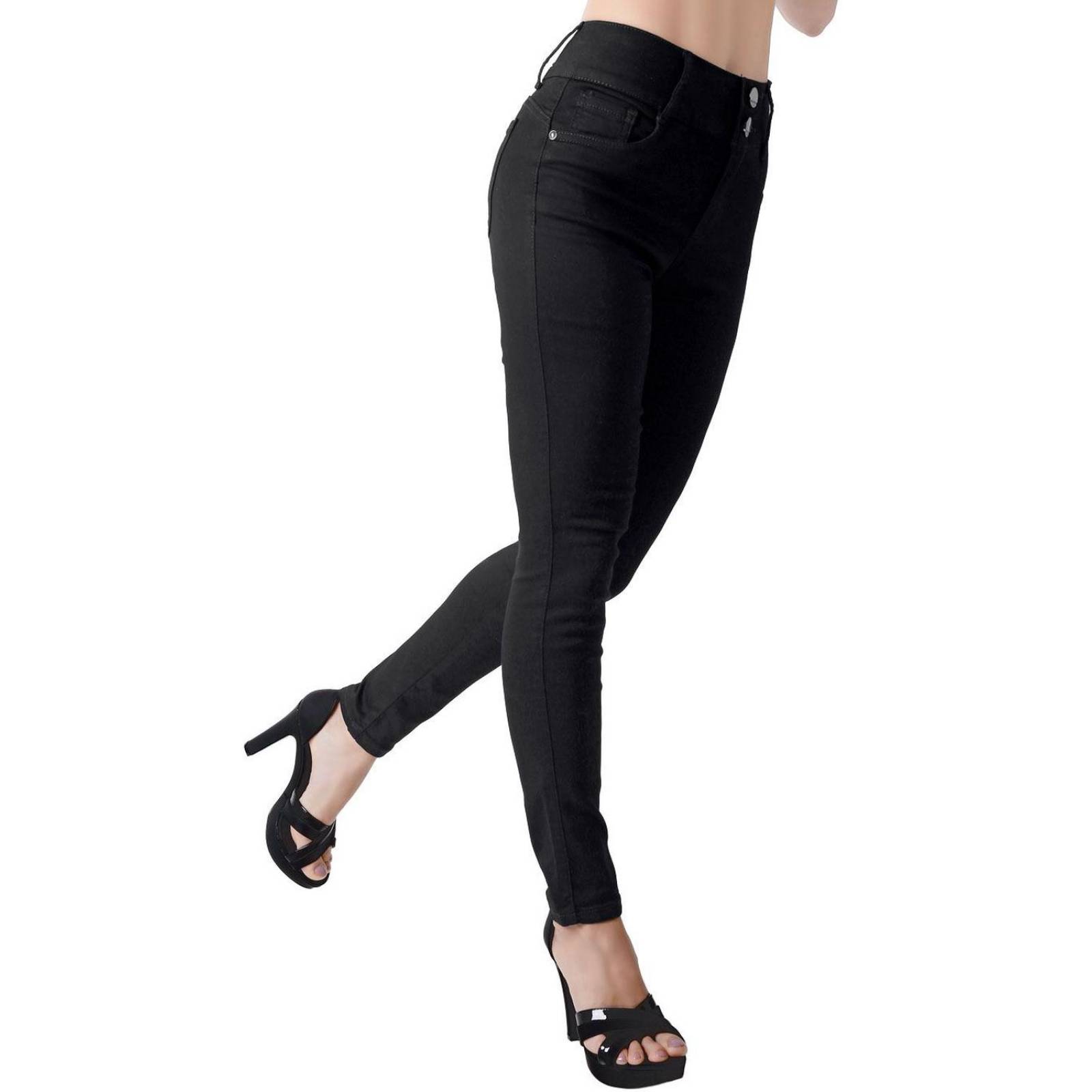 Jeans Mujer Moda Skinny Negro Fergino 52905007 