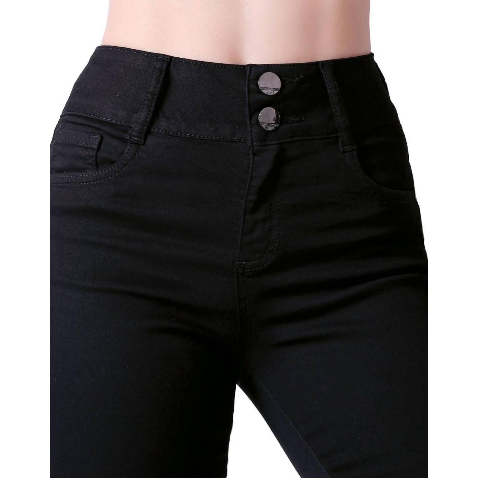 Jeans Mujer Moda Skinny Negro Fergino 52905007 
