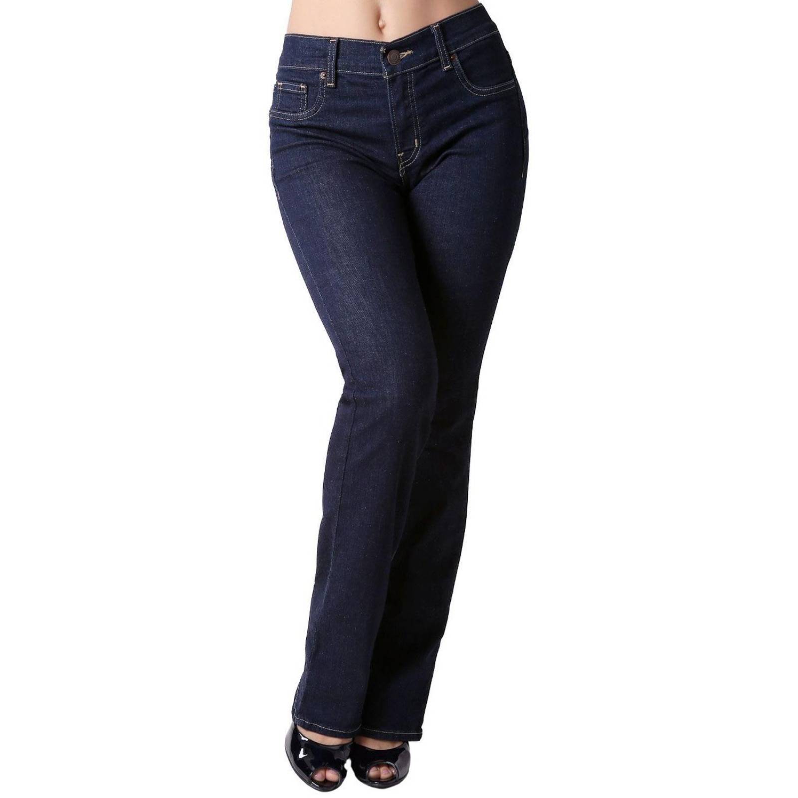 Jeans Mujer Basico Recto Azul Oggi Yess 59105013 
