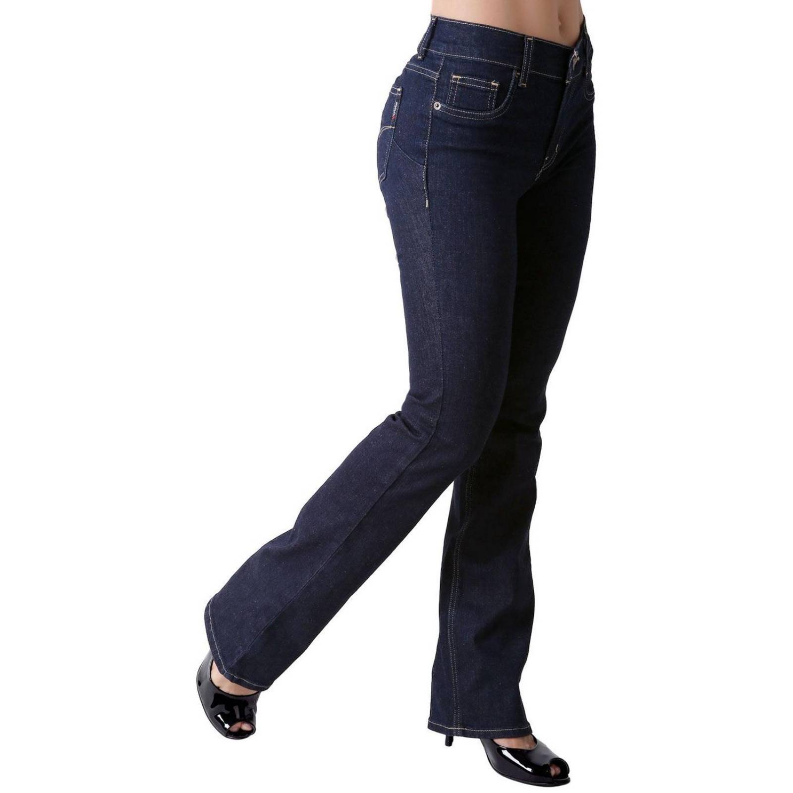 Jeans Mujer Basico Recto Azul Oggi Yess 59105013 