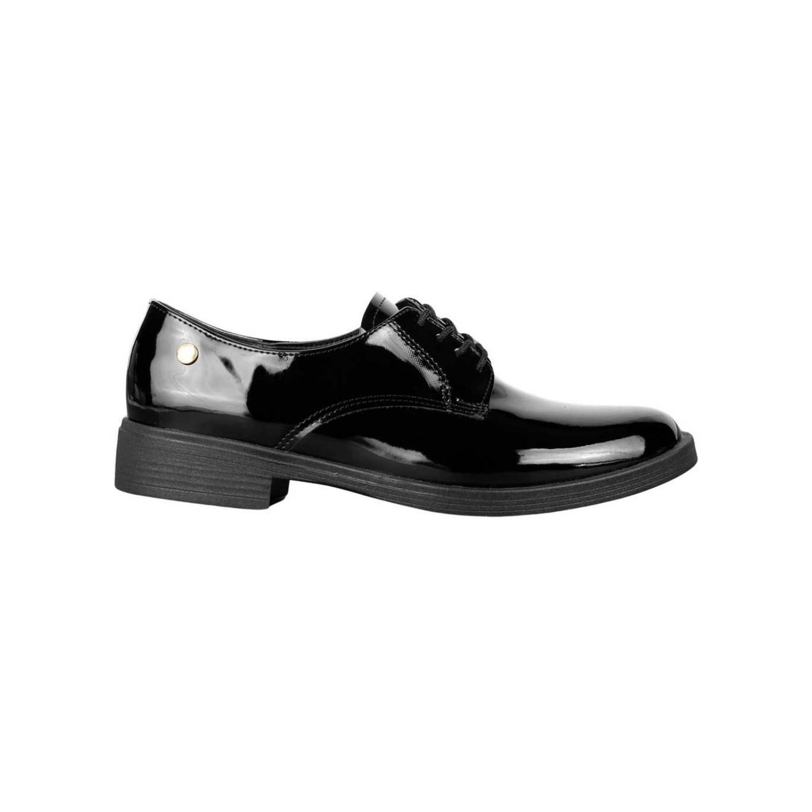 Zapato Mujer Mocasin Vestir Tacon Negro Stfashion 22904101 