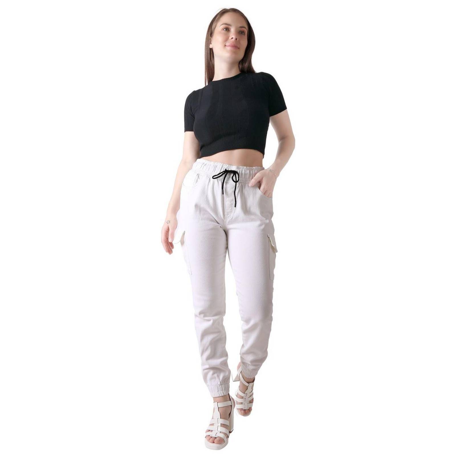 Pantalón Mujer Moda Jogger Blanco Furor 62107003 