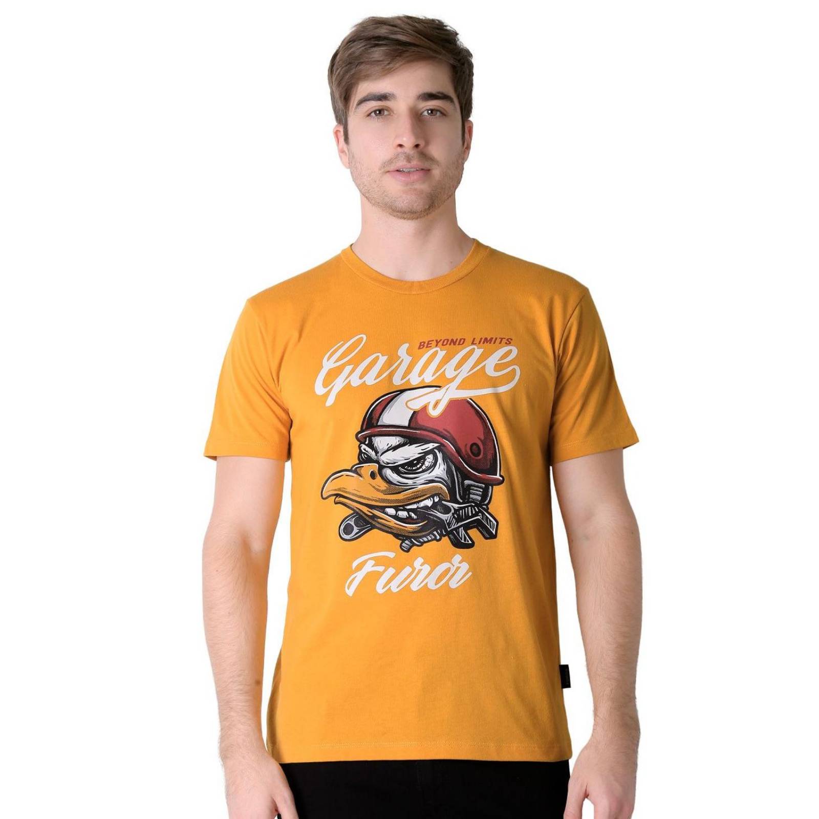 Playera Hombre Moda Camiseta Mostaza Furor 62107030 