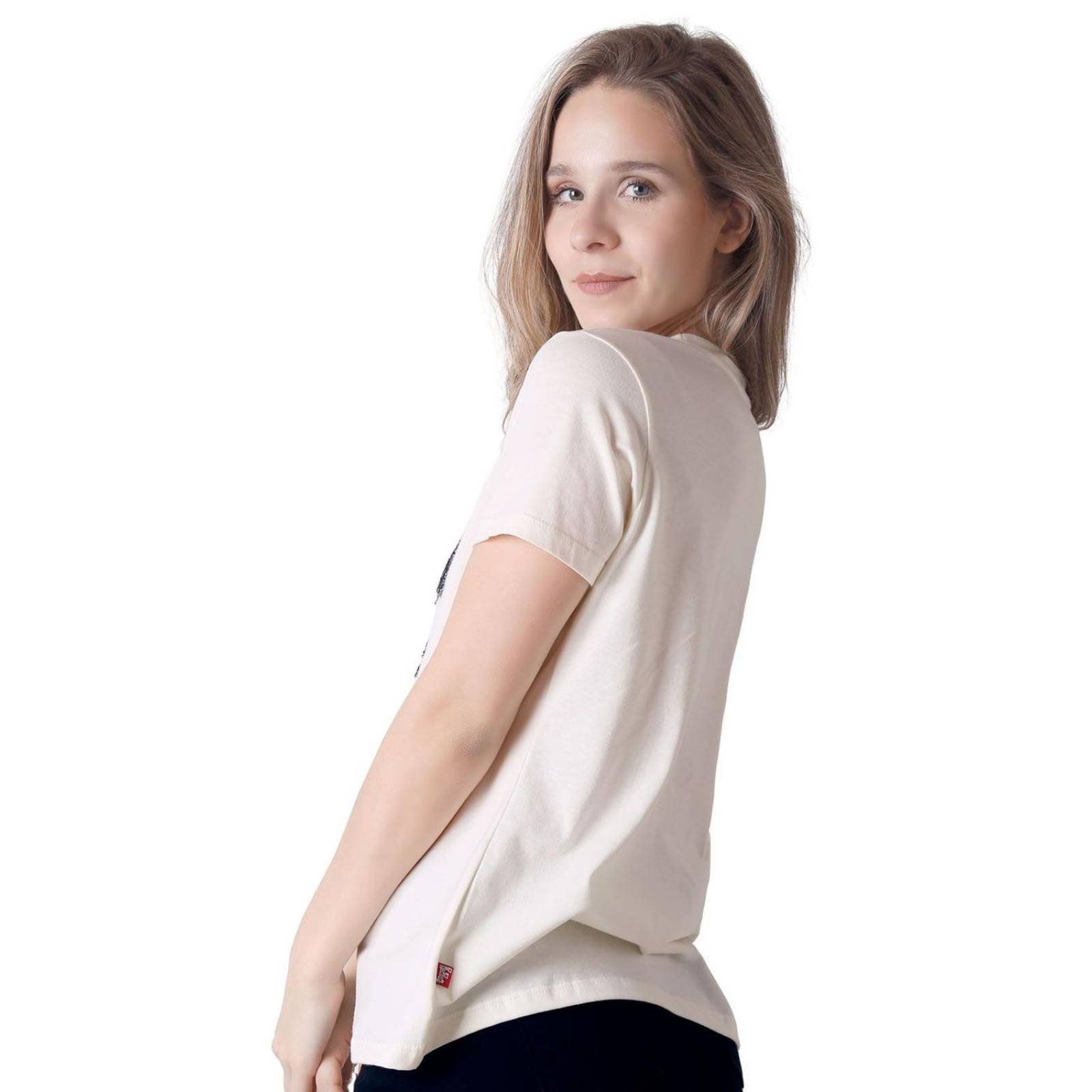 Playera Mujer Moda Camiseta Crema Furor 62107012 
