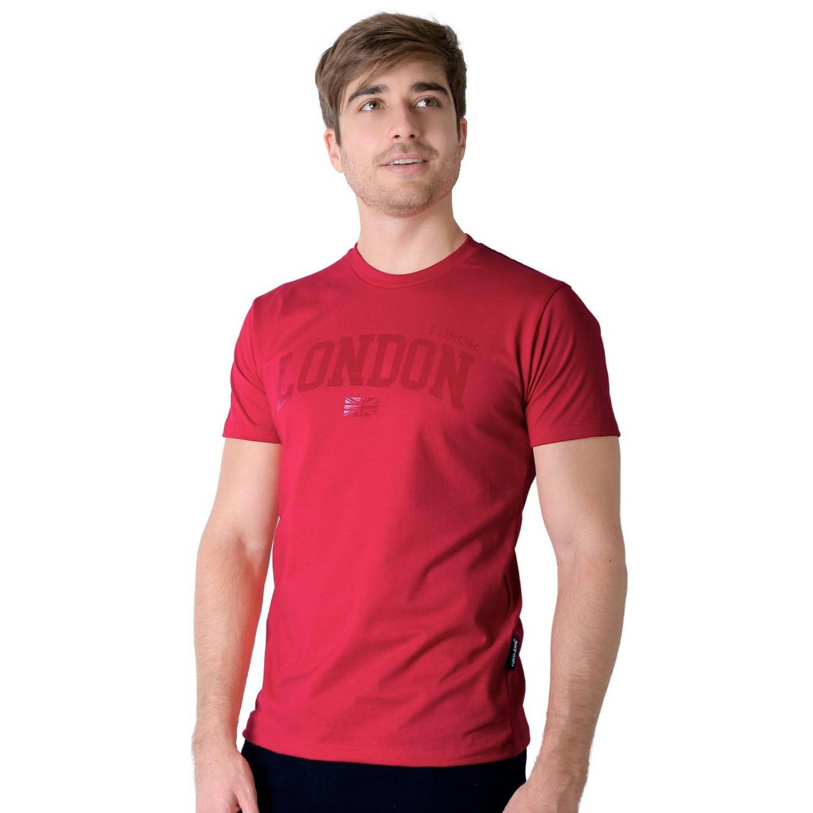 Playera Hombre Moda Camiseta Rojo Furor 62107019 