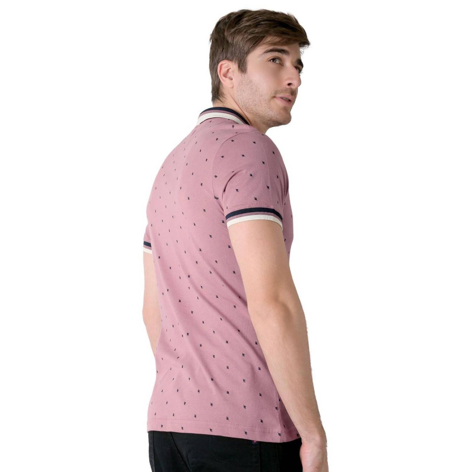 Playera Hombre Moda Polo Rosa Stfashion 71605000 