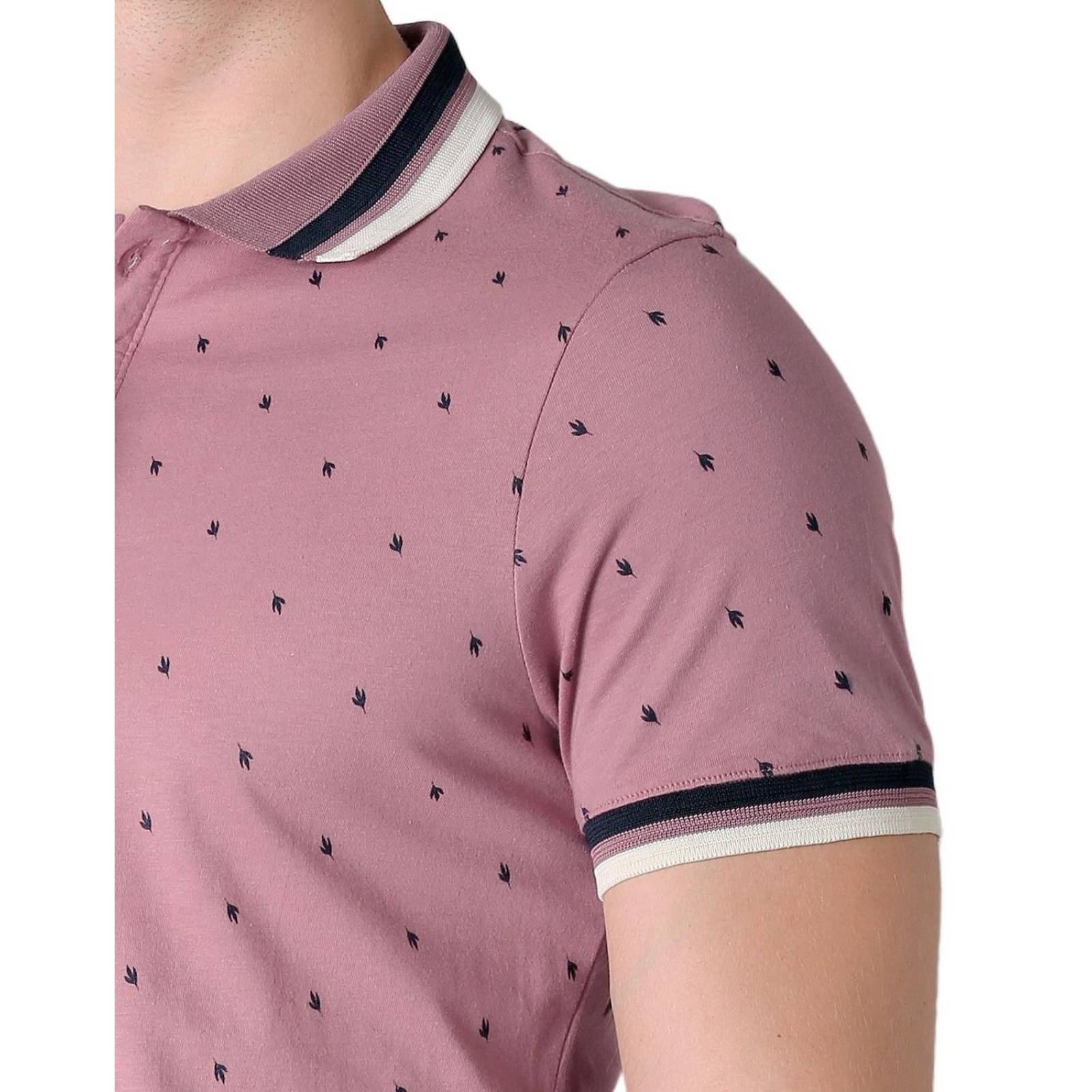 Playera Hombre Moda Polo Rosa Stfashion 71605000 
