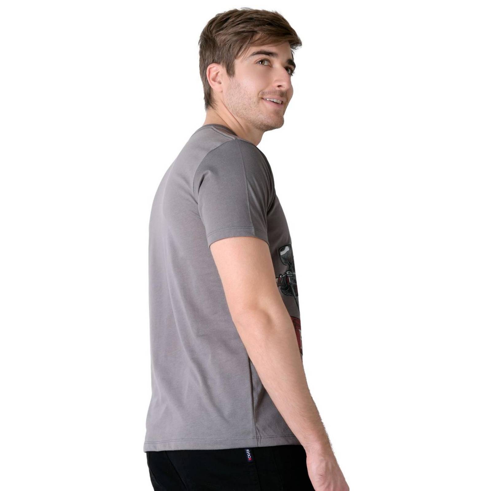 Playera Hombre Moda Camiseta Gris Furor 62107029