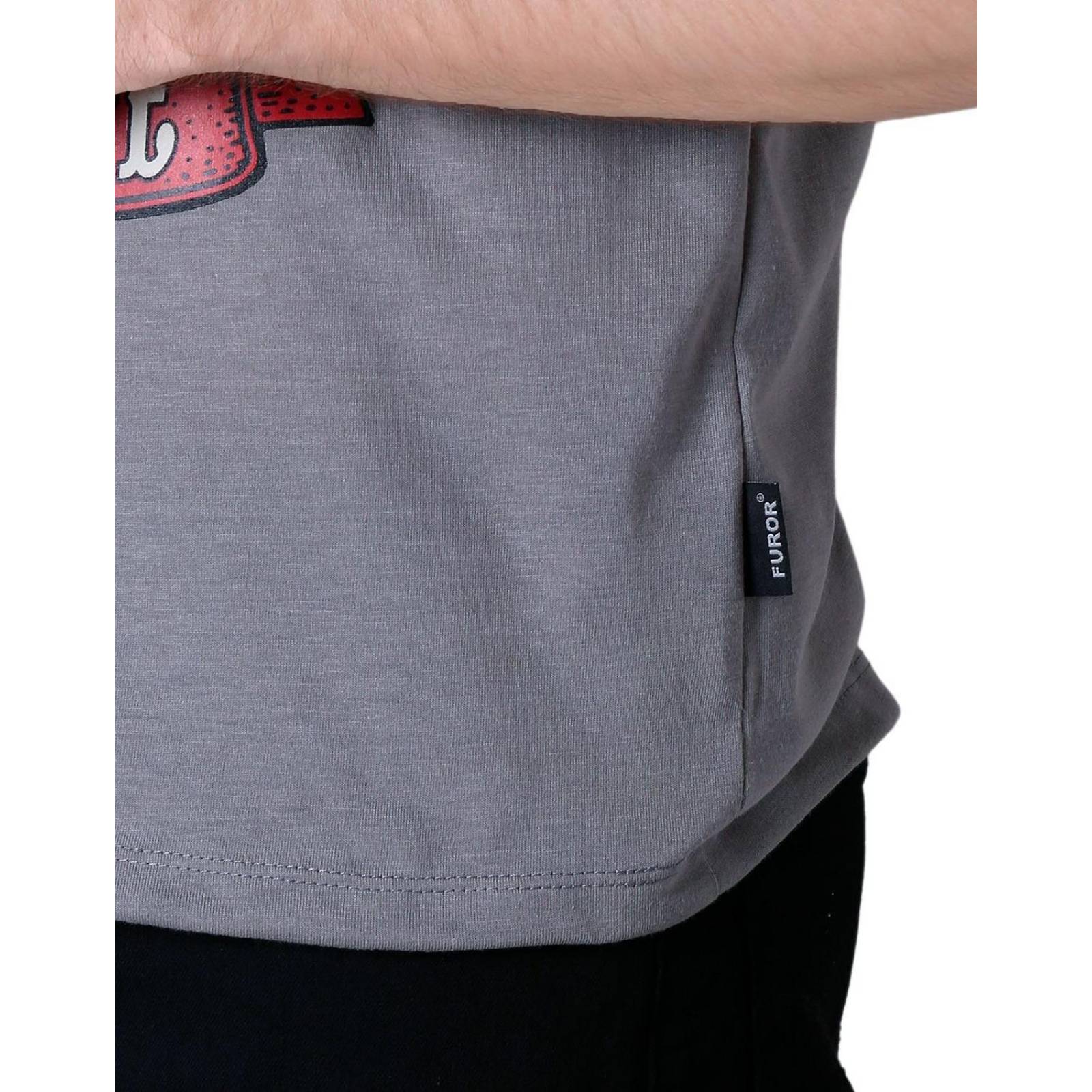 Playera Hombre Moda Camiseta Gris Furor 62107029