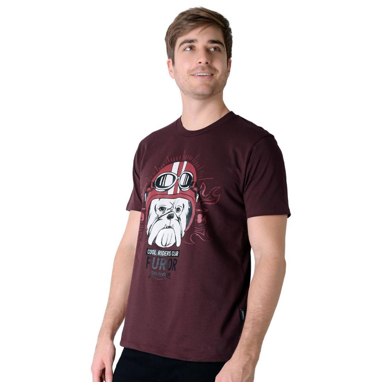Playera Hombre Moda Camiseta Vino Furor 62107026