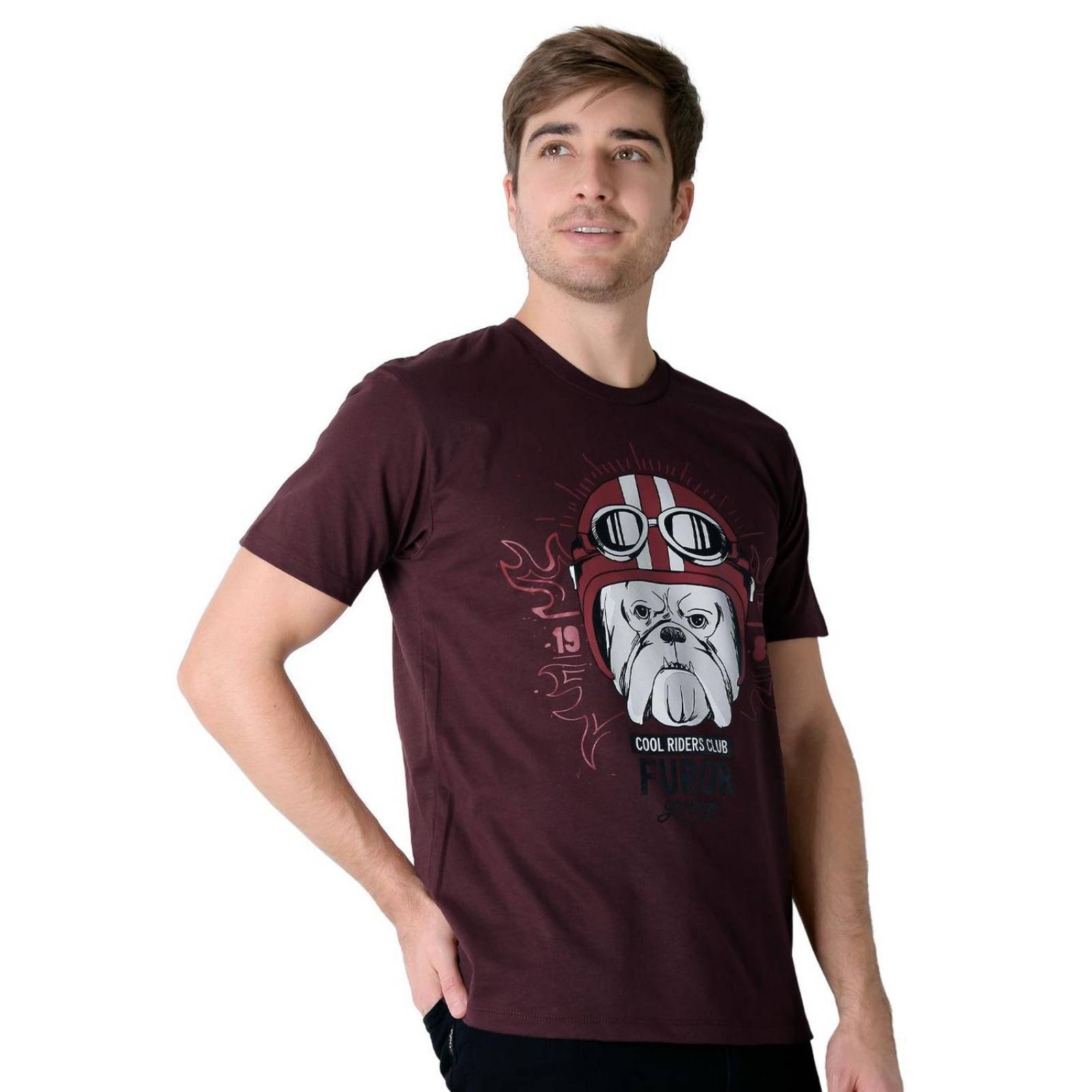 Playera Hombre Moda Camiseta Vino Furor 62107026