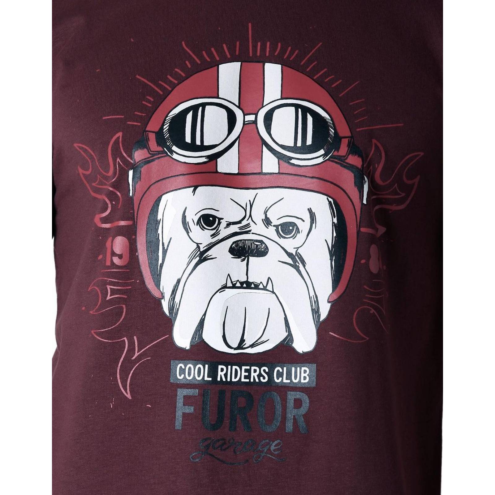 Playera Hombre Moda Camiseta Vino Furor 62107026