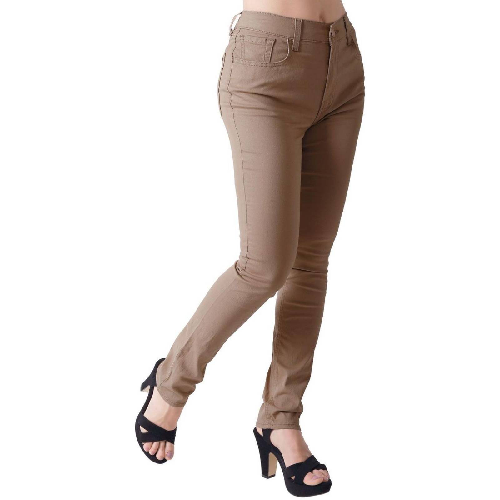 Pantalón Mujer Casual Recto Café Oggi Passion 59105021 