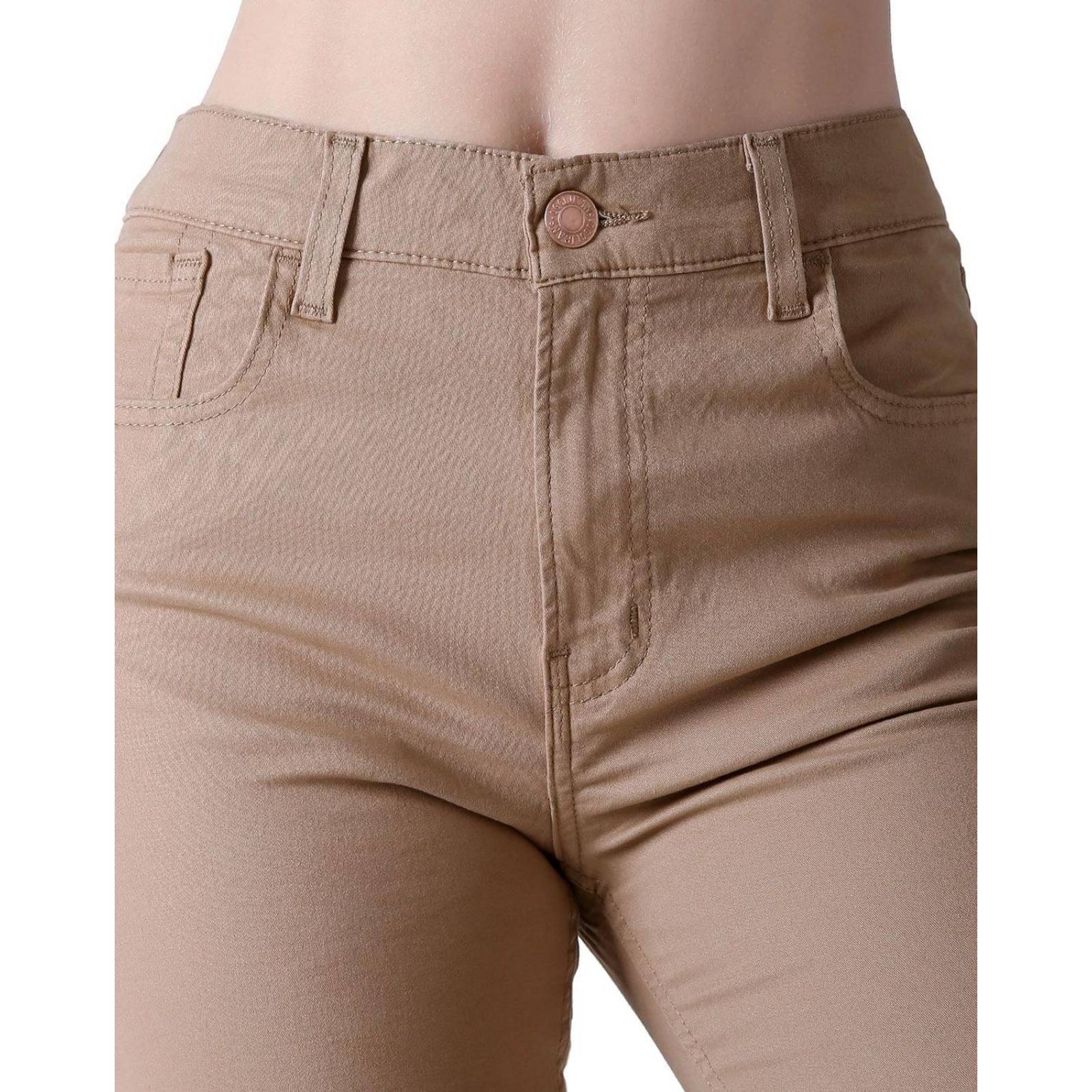 Pantalón Mujer Casual Recto Café Oggi Passion 59105021 
