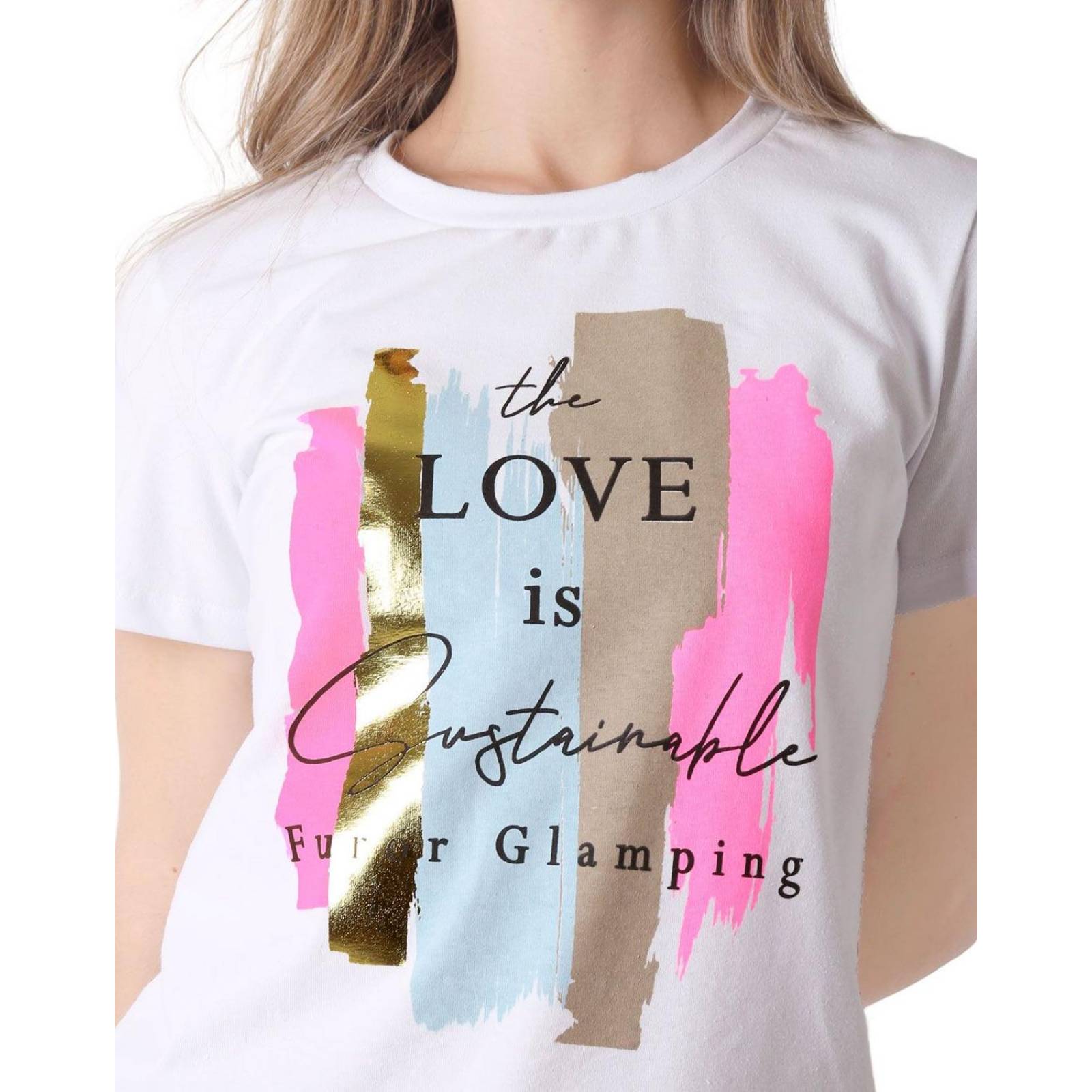 Playera Mujer Moda Camiseta Blanco Furor 62107013 