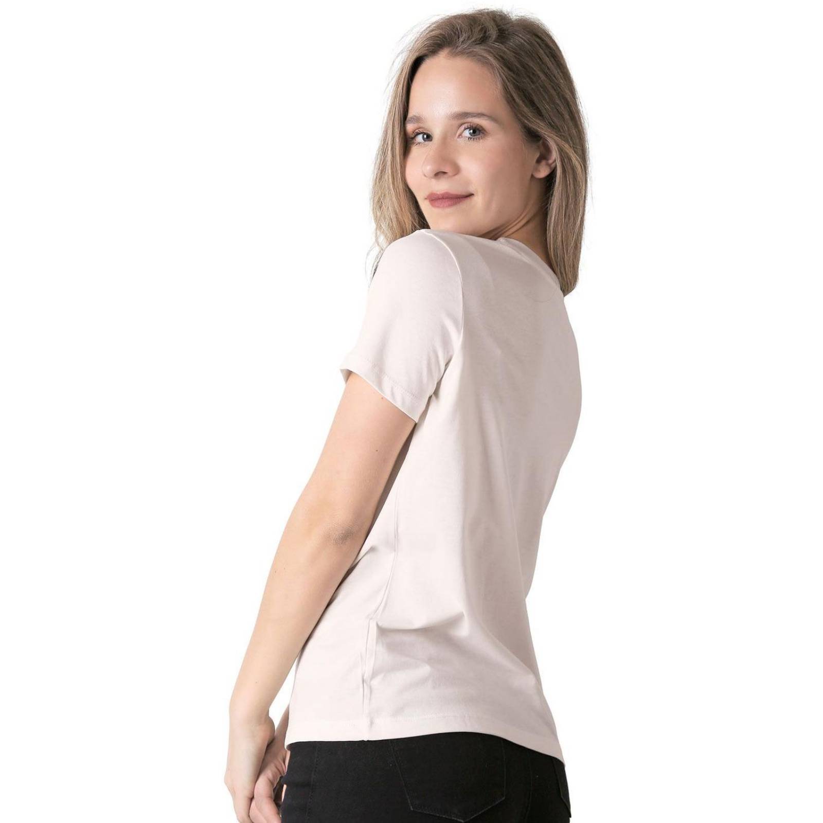 Playera Mujer Moda Camiseta Crema Furor 62107016 