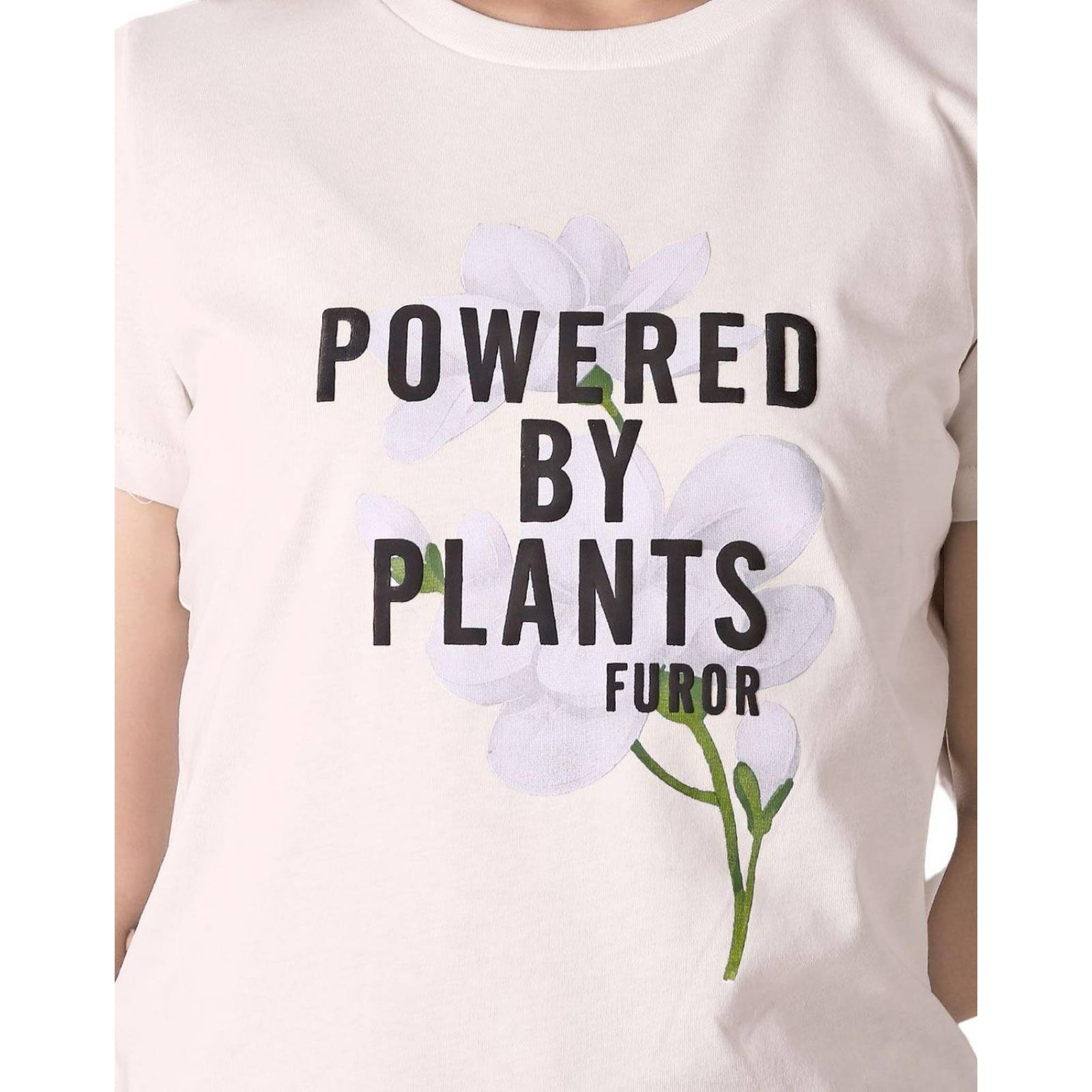 Playera Mujer Moda Camiseta Crema Furor 62107016 