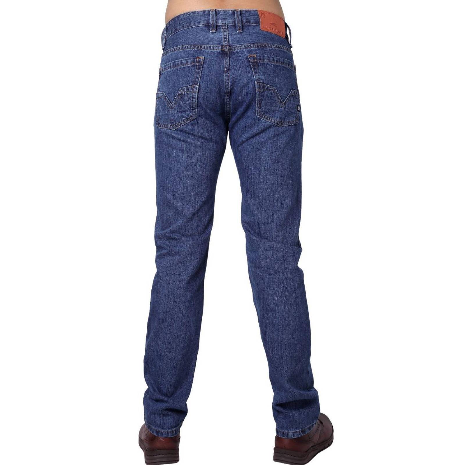 Jeans Hombre Basico Recto Azul Silver Plate 60105000
