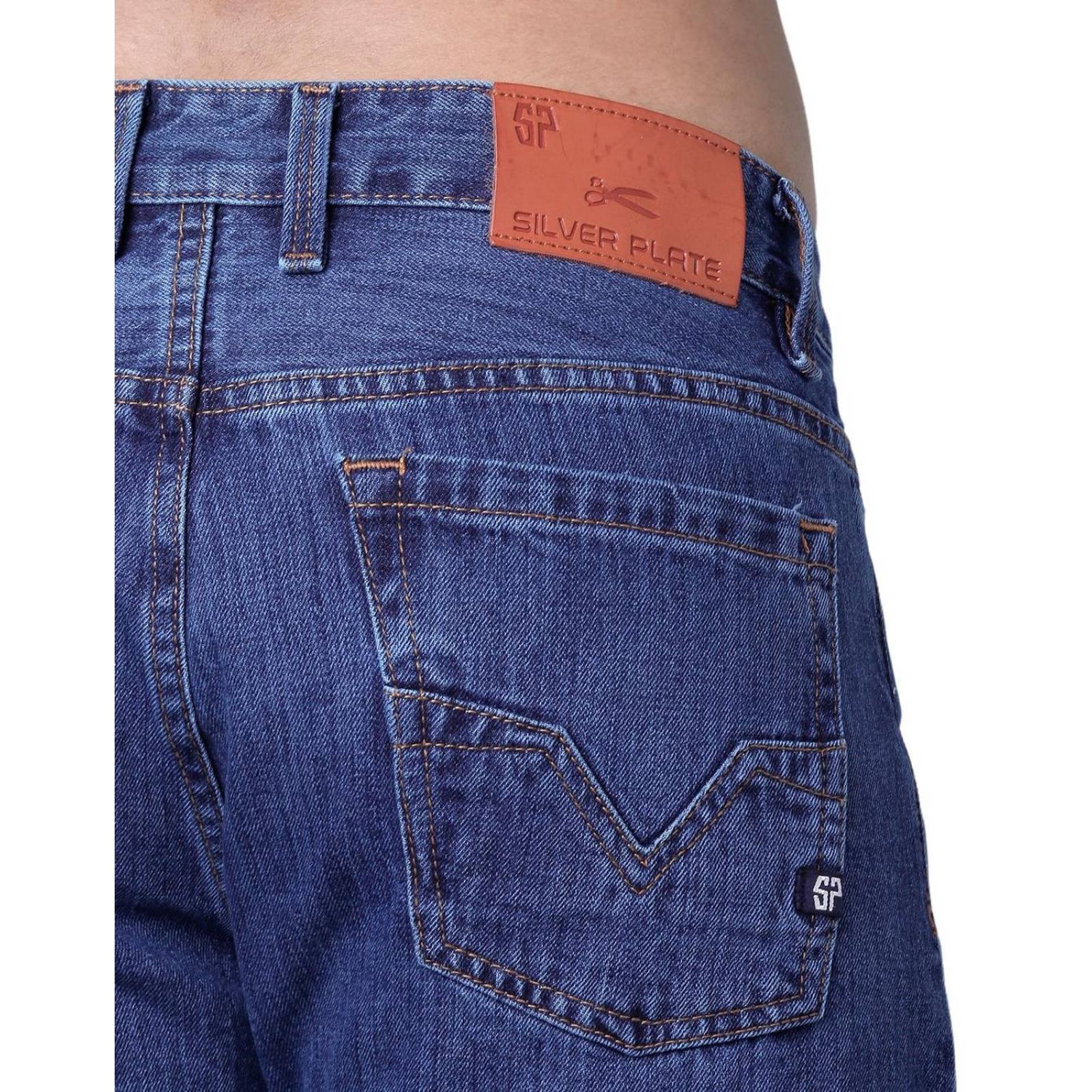 Jeans Hombre Basico Recto Azul Silver Plate 60105000