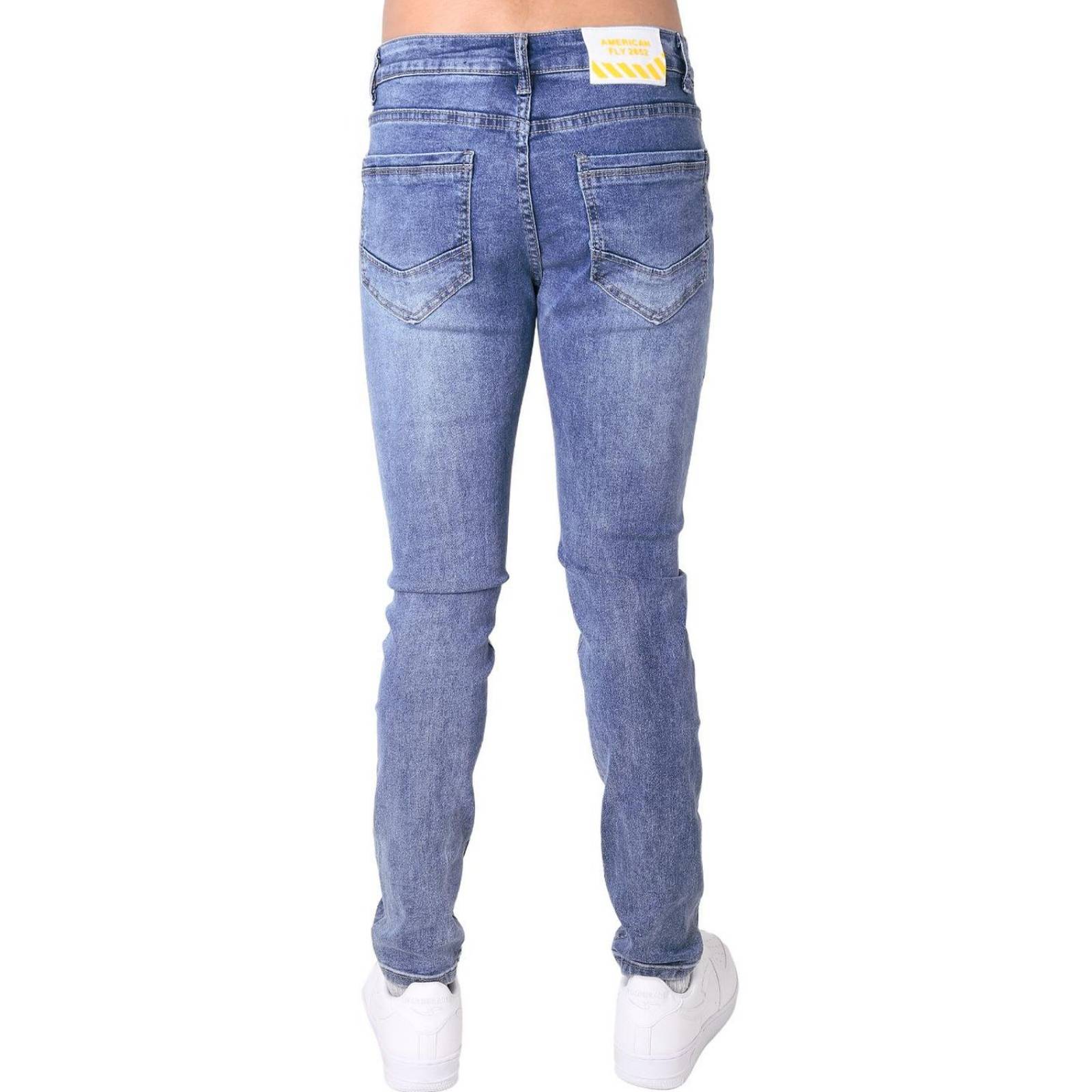 Jeans Hombre Moda Skinny Azul American Fly 51405000 