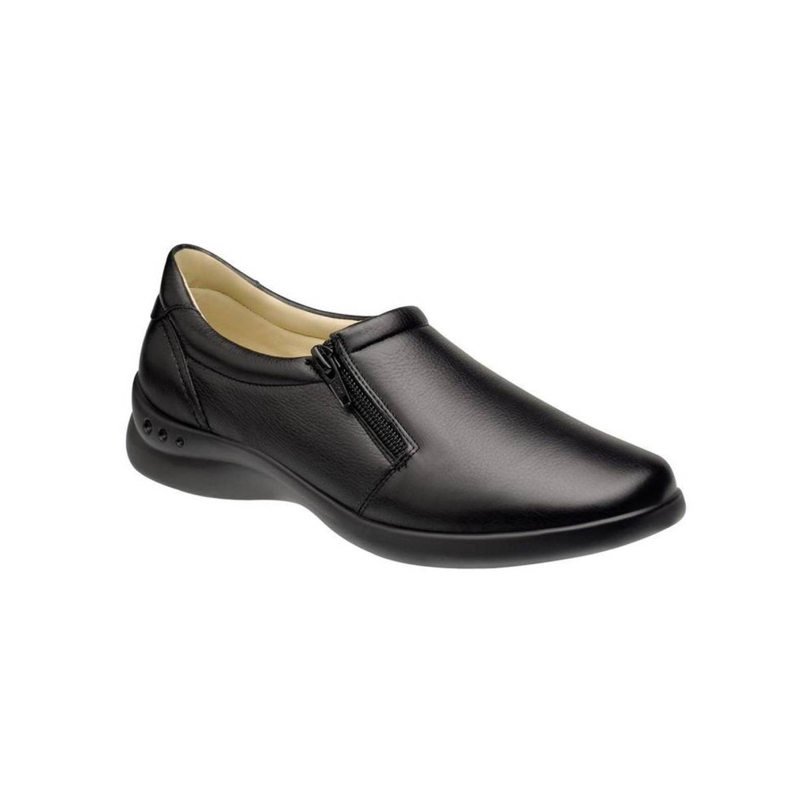 Zapato Cerrado Flexi Mujer Negro Piel 48303