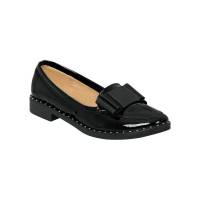 Zapato Cerrado Boga Shoes Mujer Negro Tipo Charol 301