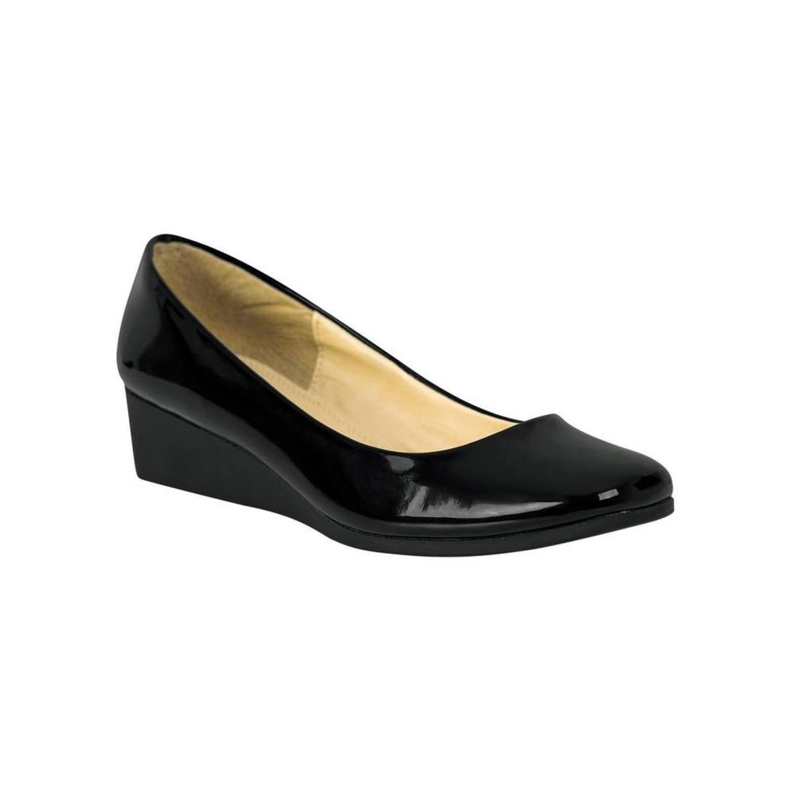 Zapato Casual Mujer Salvaje Tentación Negro 16102701 Tipo Charol 
