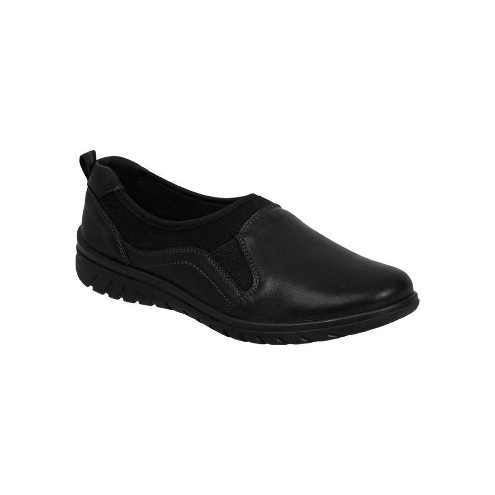 Zapato Confort Mujer Flexi Negro 02502909 Piel 