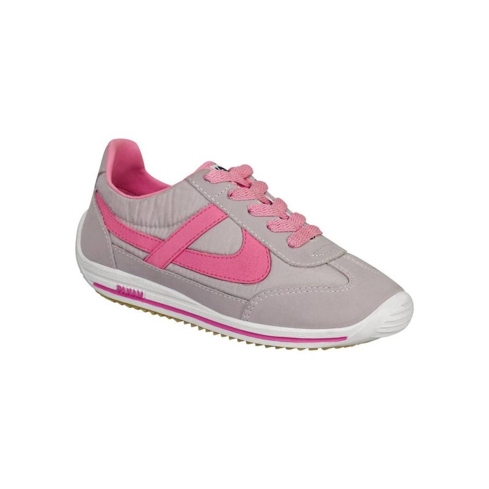 Tenis Panam Mujer Gris Textil P010231 1108 