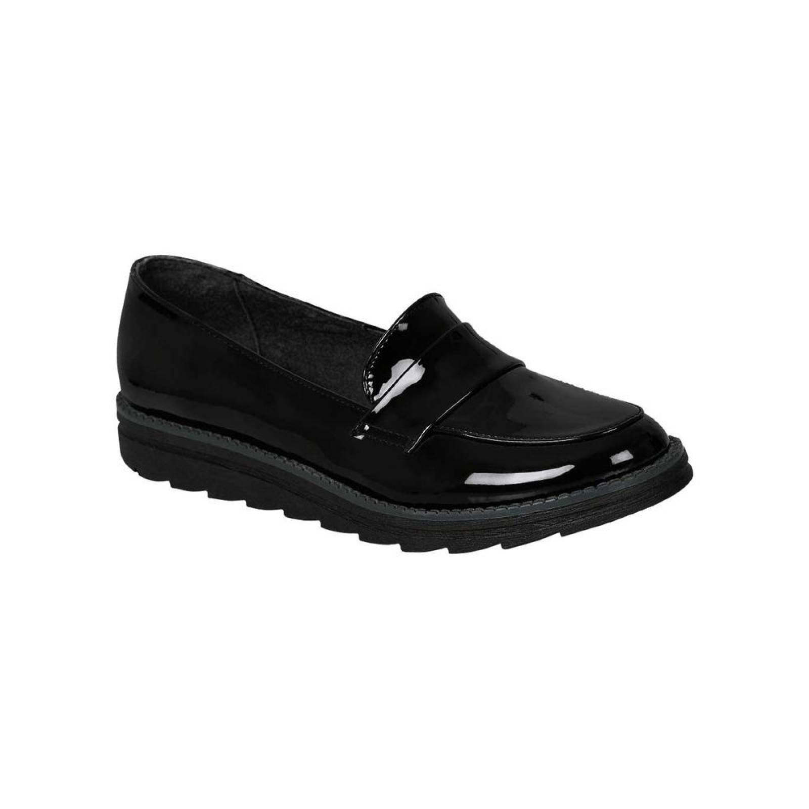 Zapato Casual Mujer Salvaje Tentación Negro 00302506 Tipo Charol 