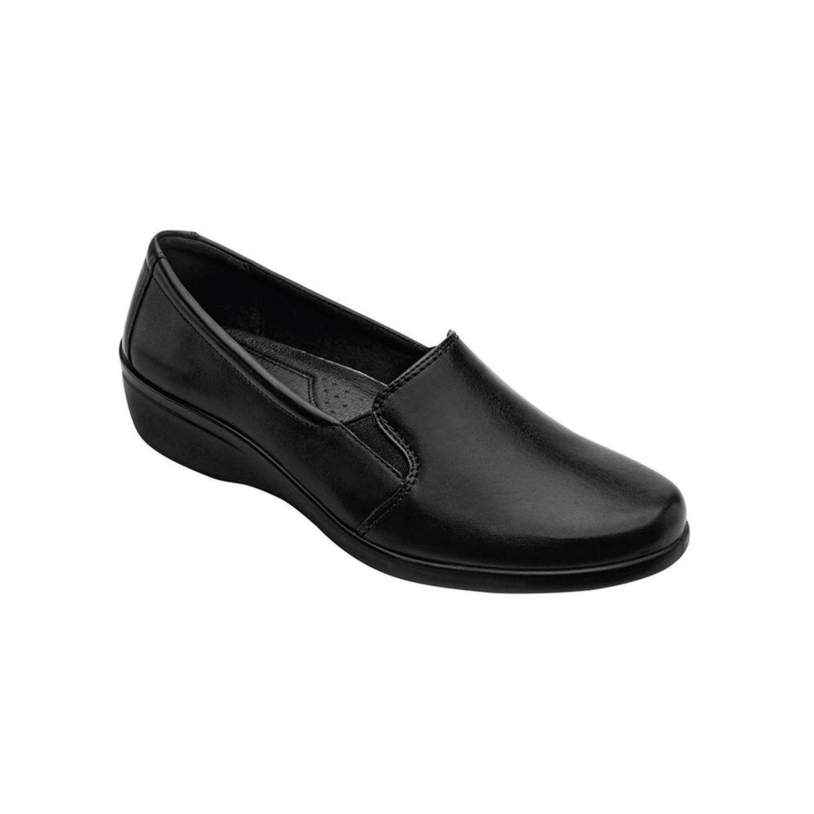Zapato Confort Mujer Flexi Negro 02502527 Piel 