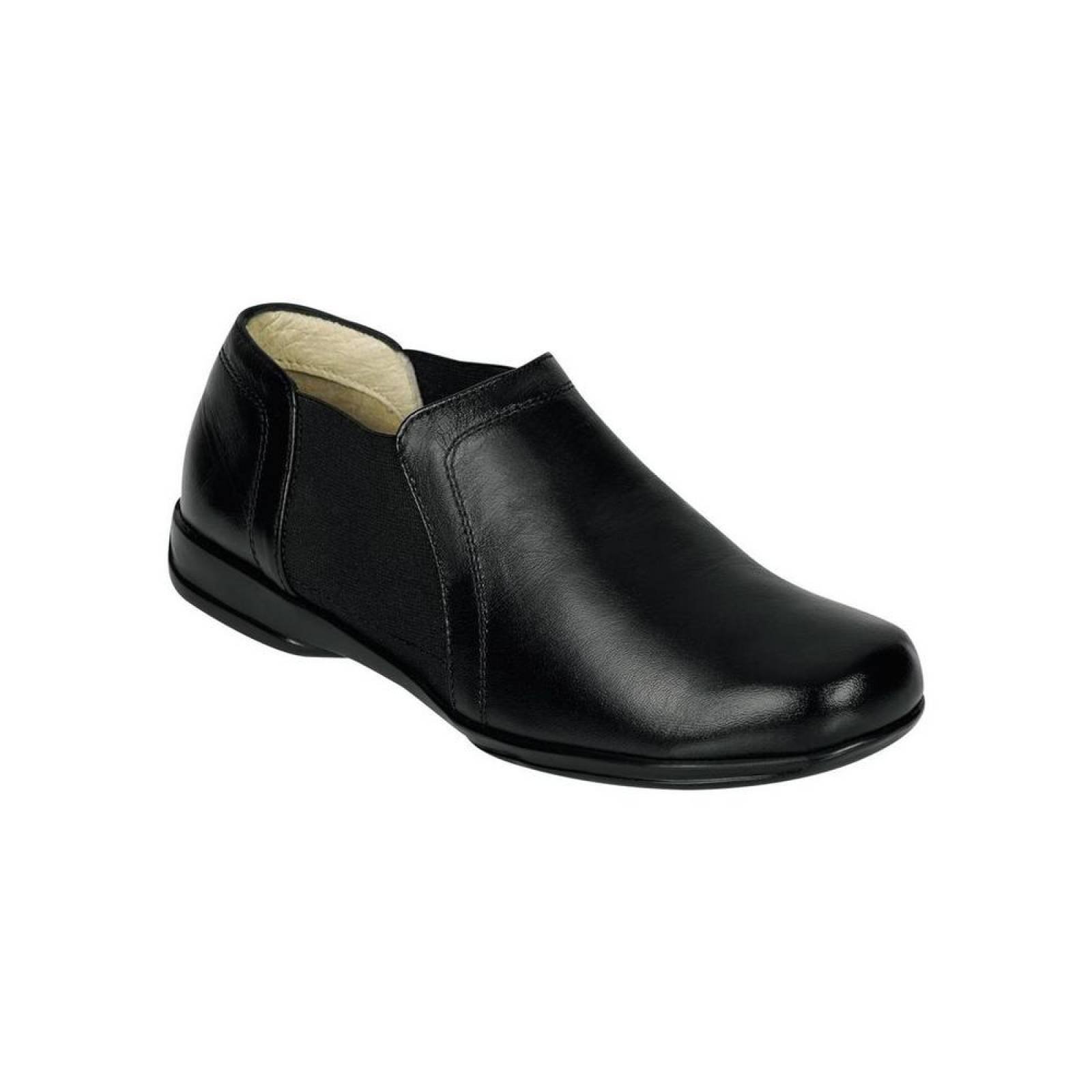 Zapato Casual Mujer Salvaje Tentación Negro 01302203 Piel 