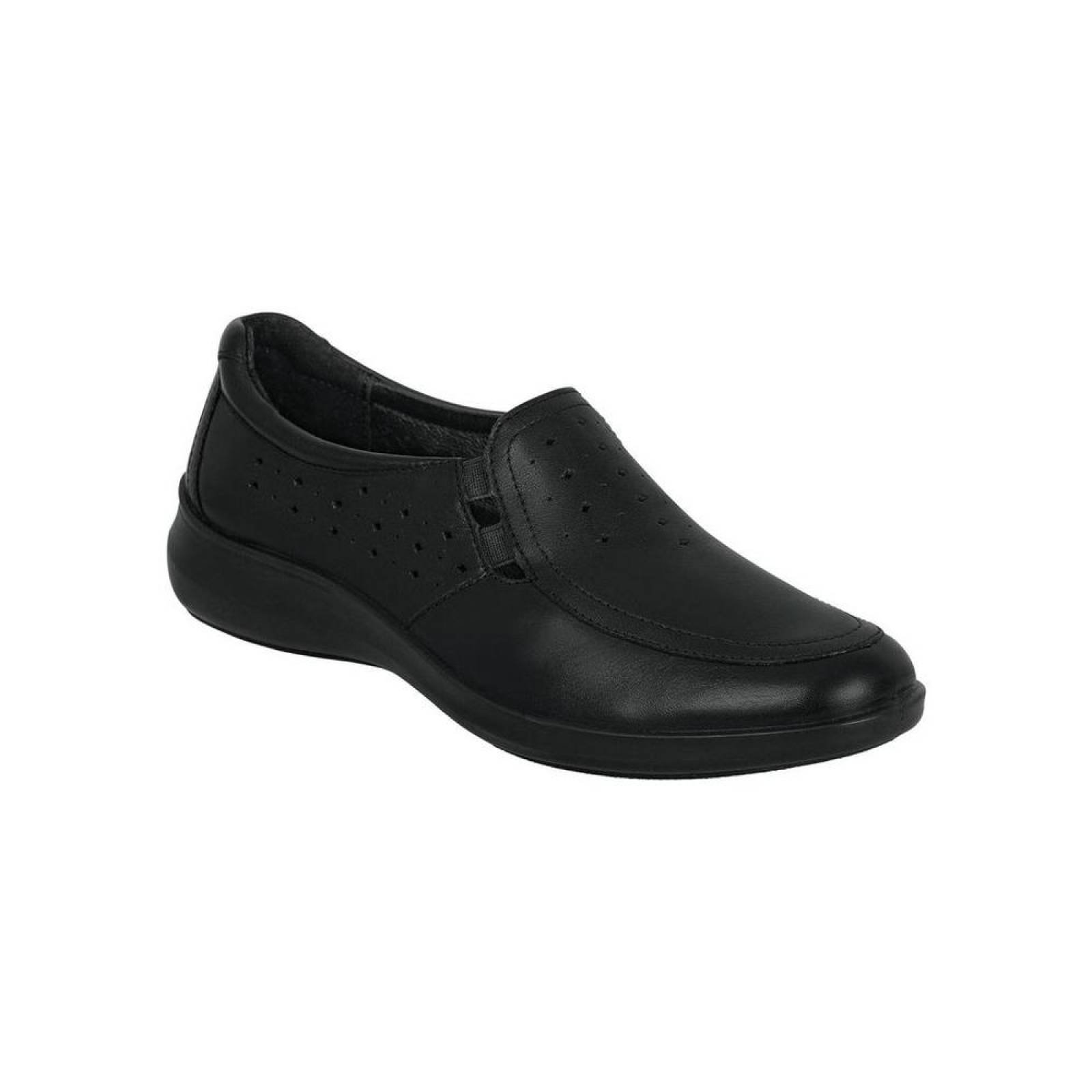 Zapato Cerrado Flexi Mujer Negro Piel 25903 