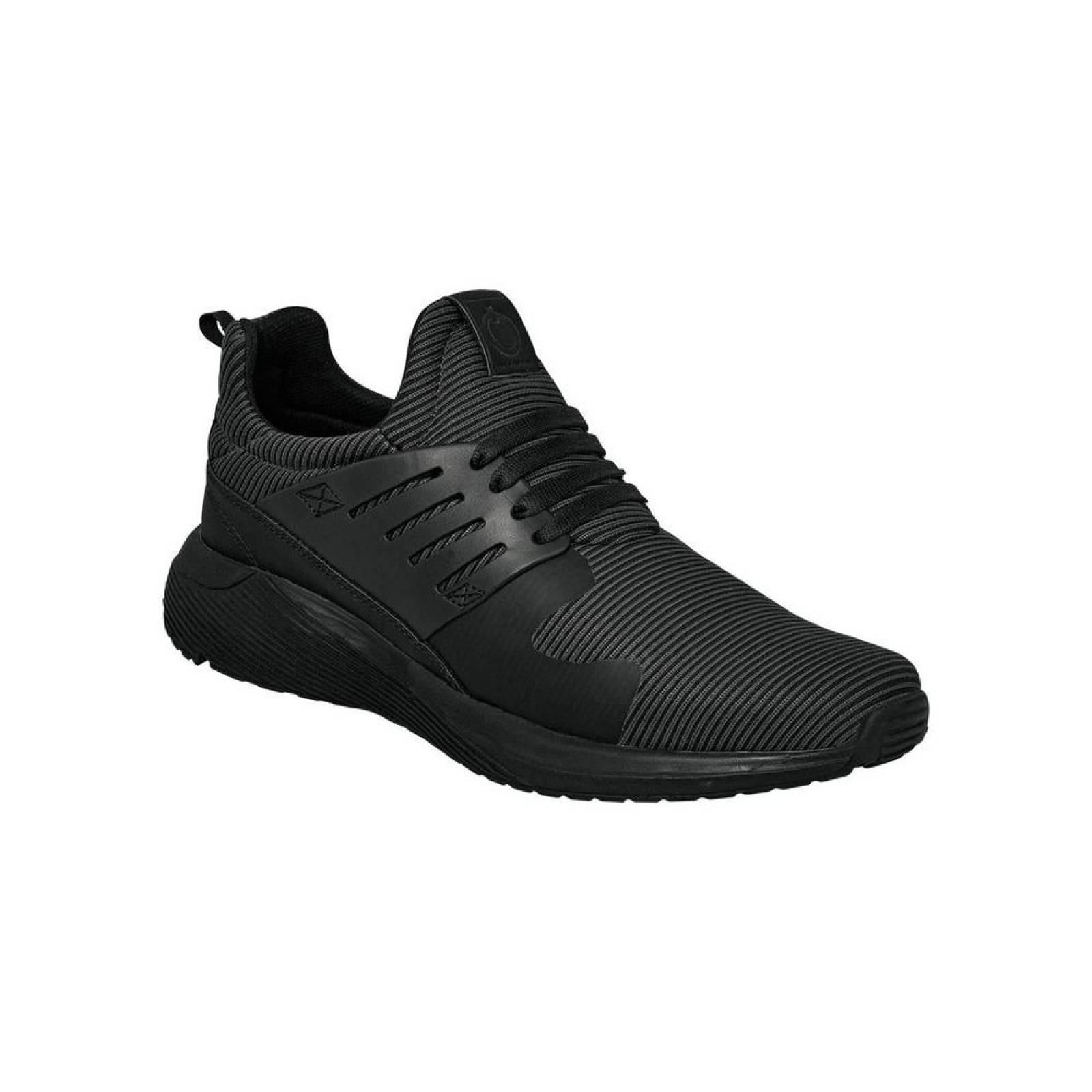 Tenis What S Up Hombre Negro Textil 171383