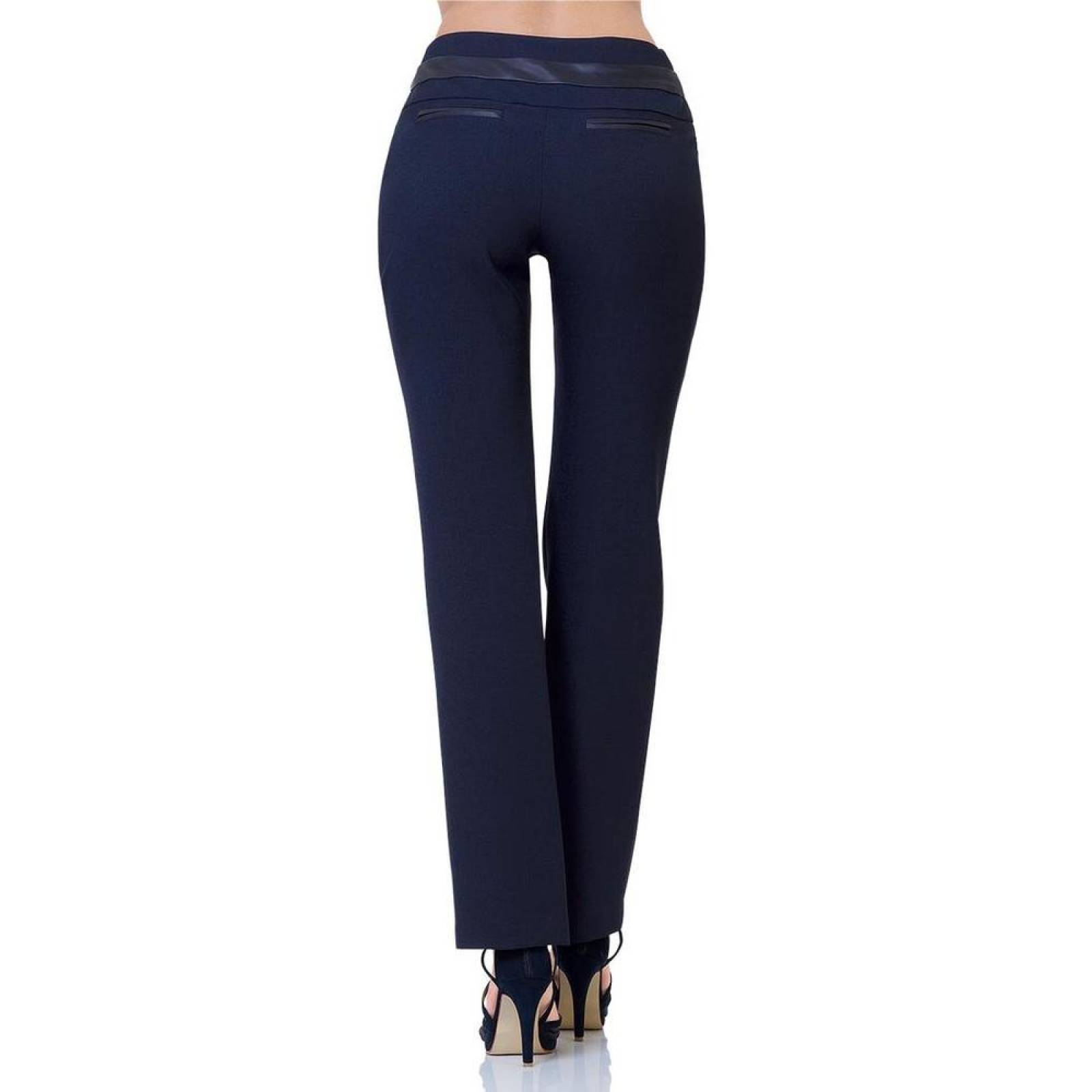 Pantalon De Vestir Sky Blue Mujer Azul Spandex 11035