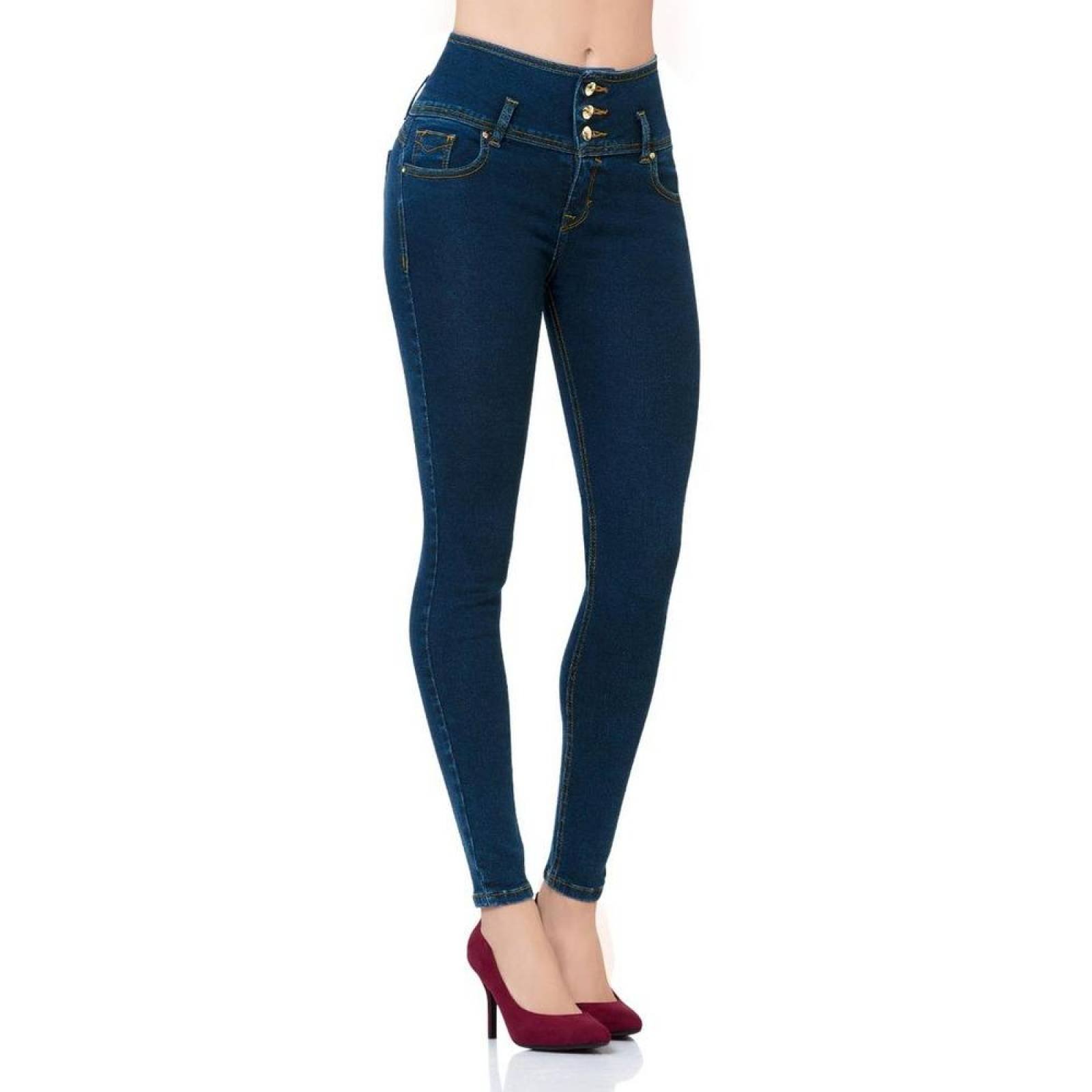 Jeans Básico Mujer Furor Stone 62105008 Mezclilla Stretch 