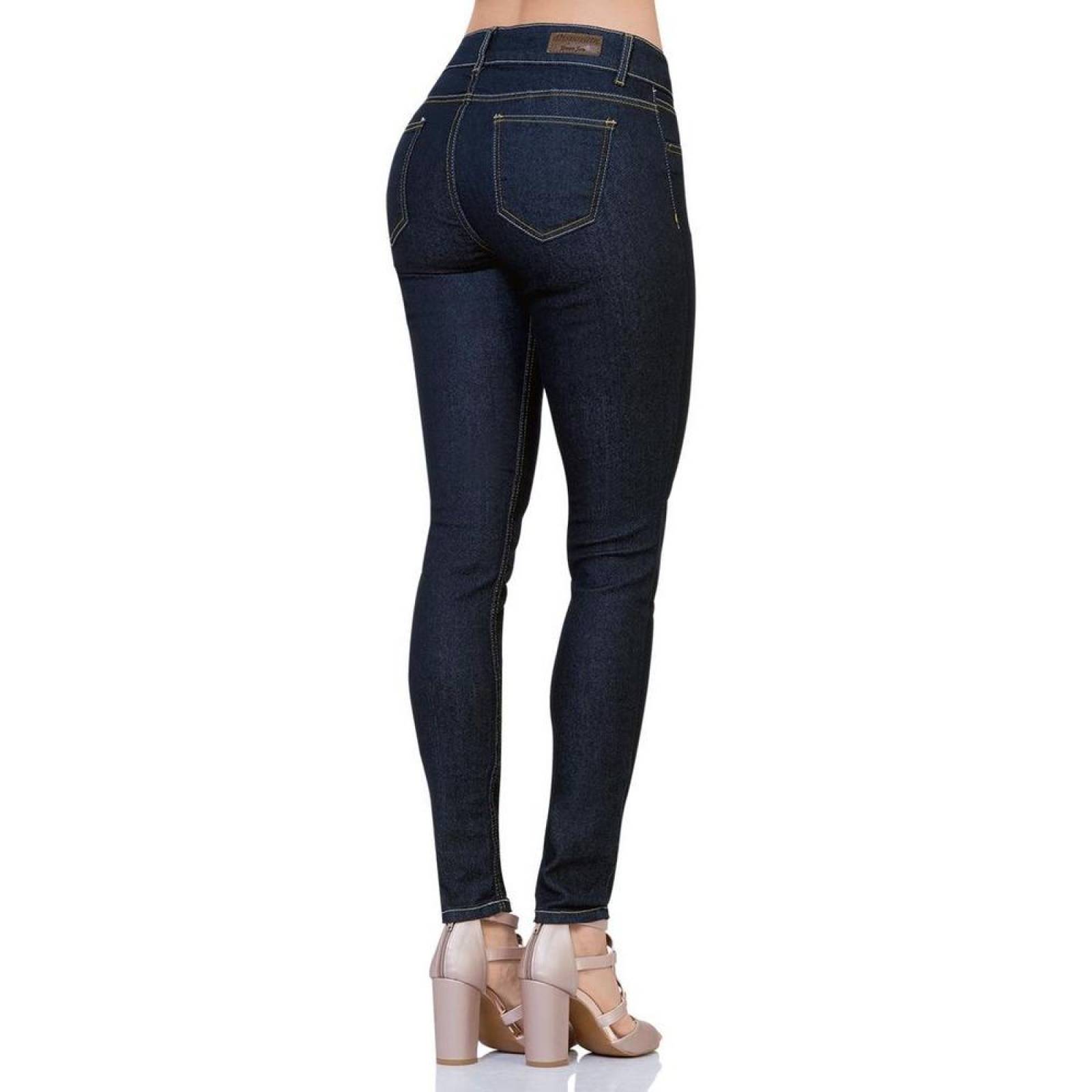 Jeans Básico Mujer Salvaje Tentación Indigo 63100132 Mezclilla Stretch 