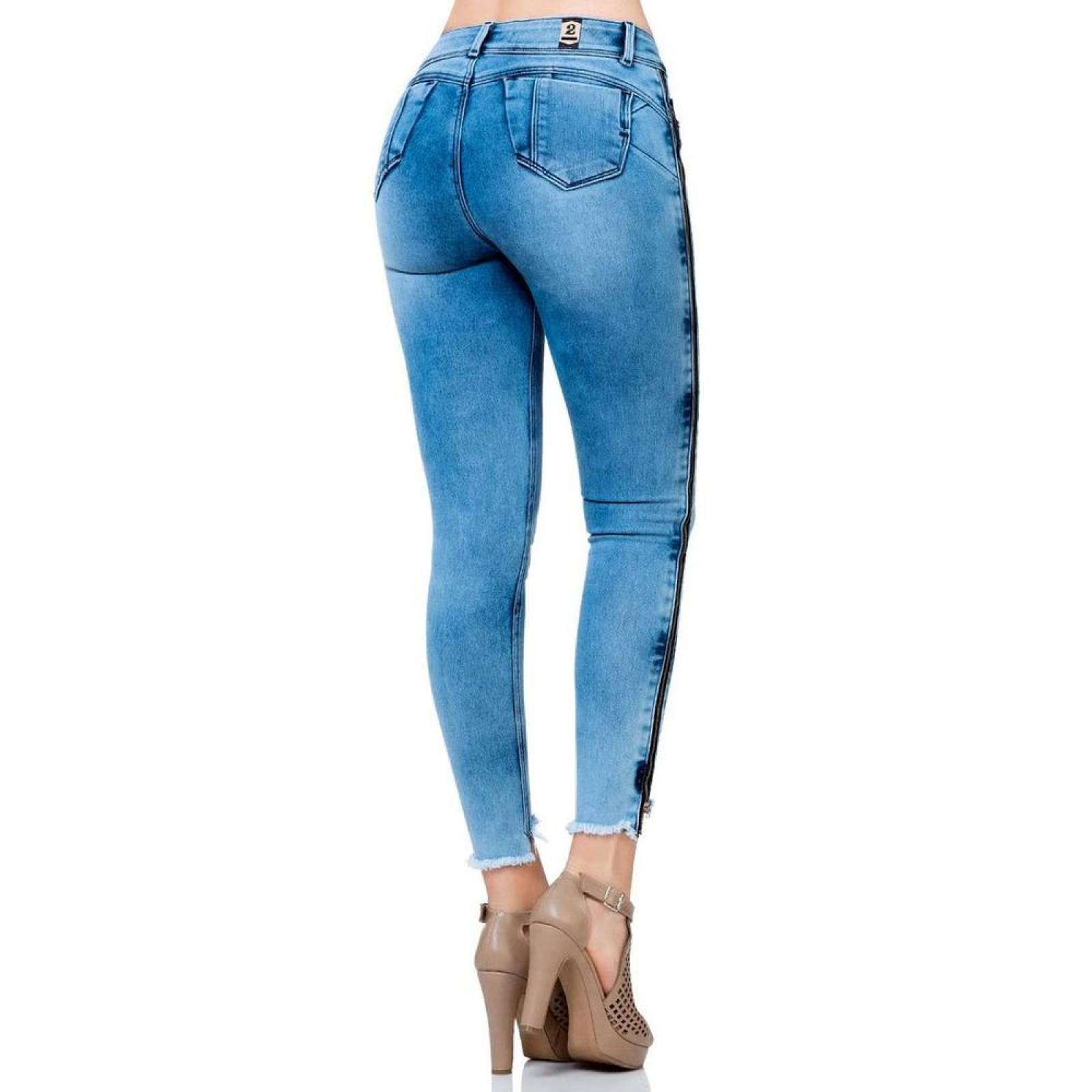 Jeans Moda Mujer Salvaje Tentación Stone 71803114 Mezclilla Stretch 