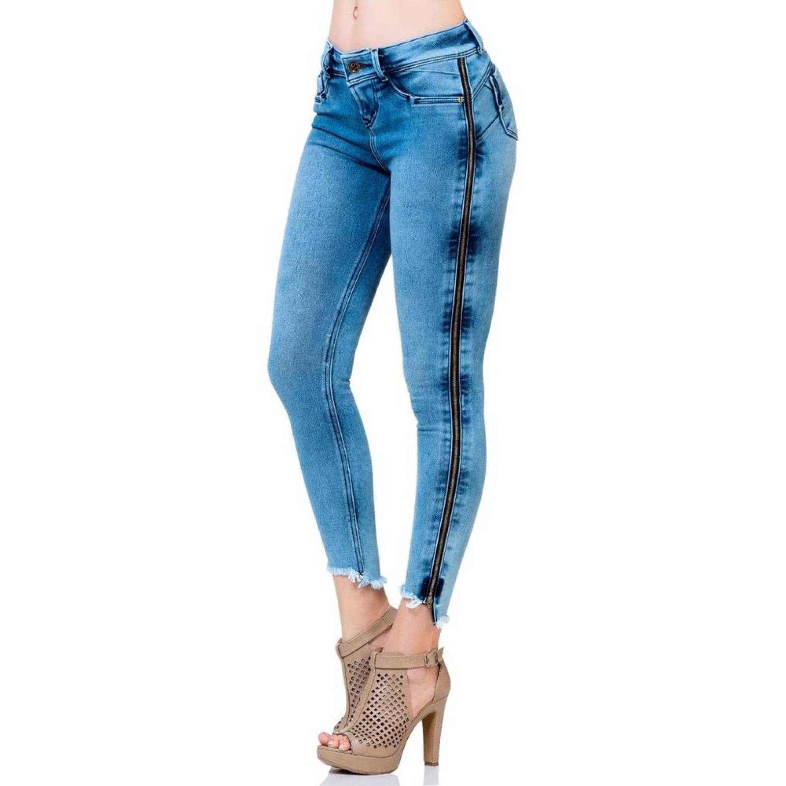 Jeans Moda Mujer Salvaje Tentación Stone 71803114 Mezclilla Stretch 