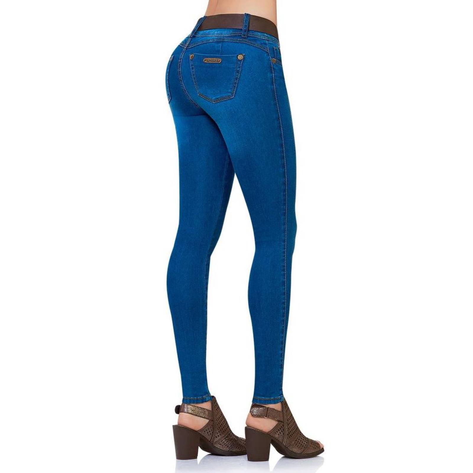Jeans Básico Mujer Fergino Stone 52900406 Mezclilla Stretch 