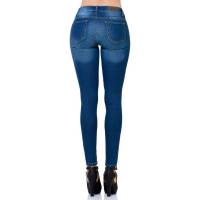 Jeans Disparate Jeans Mujer Azul Mezclilla Stretch 4000