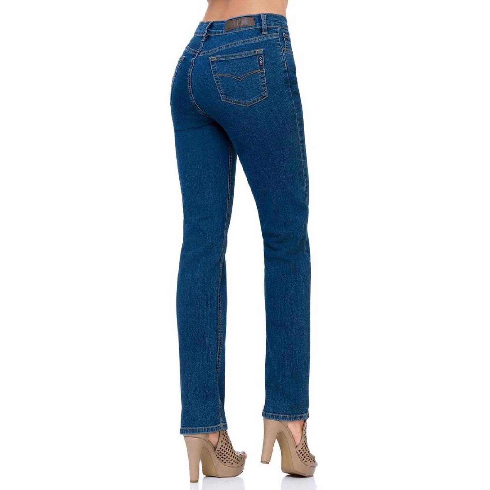 Jeans Básico Mujer Oggi Slub 59101639 Mezclilla Stretch 7936