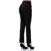 Pantalon De Vestir Barbary Mujer Negro Spandex J 1145