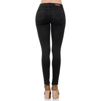Jeans Por Salvaje Tentación Mujer Negro Mezclilla Stretch
