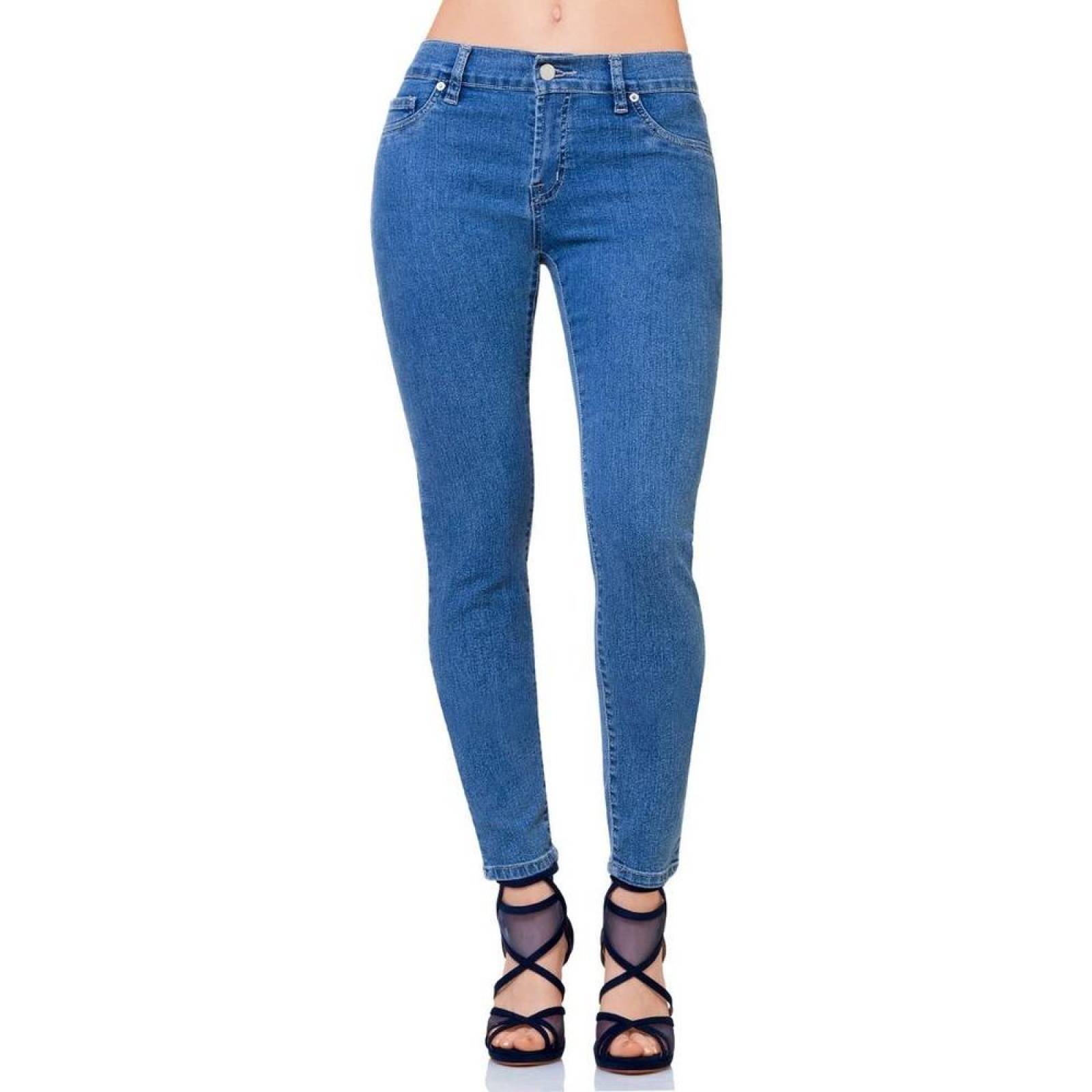 Jeans Básico Mujer SCandia Bleach 65000796 Mezclilla Stretch 