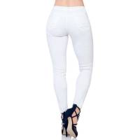 Pantalon S Candia Mujer Blanco Gabardina Stretch 2500