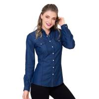 Blusa Furor Mujer 20300870 Indigo Mezclilla