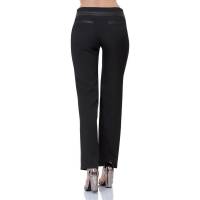 Pantalon De Vestir Sky Blue Mujer Negro Spandex 11035
